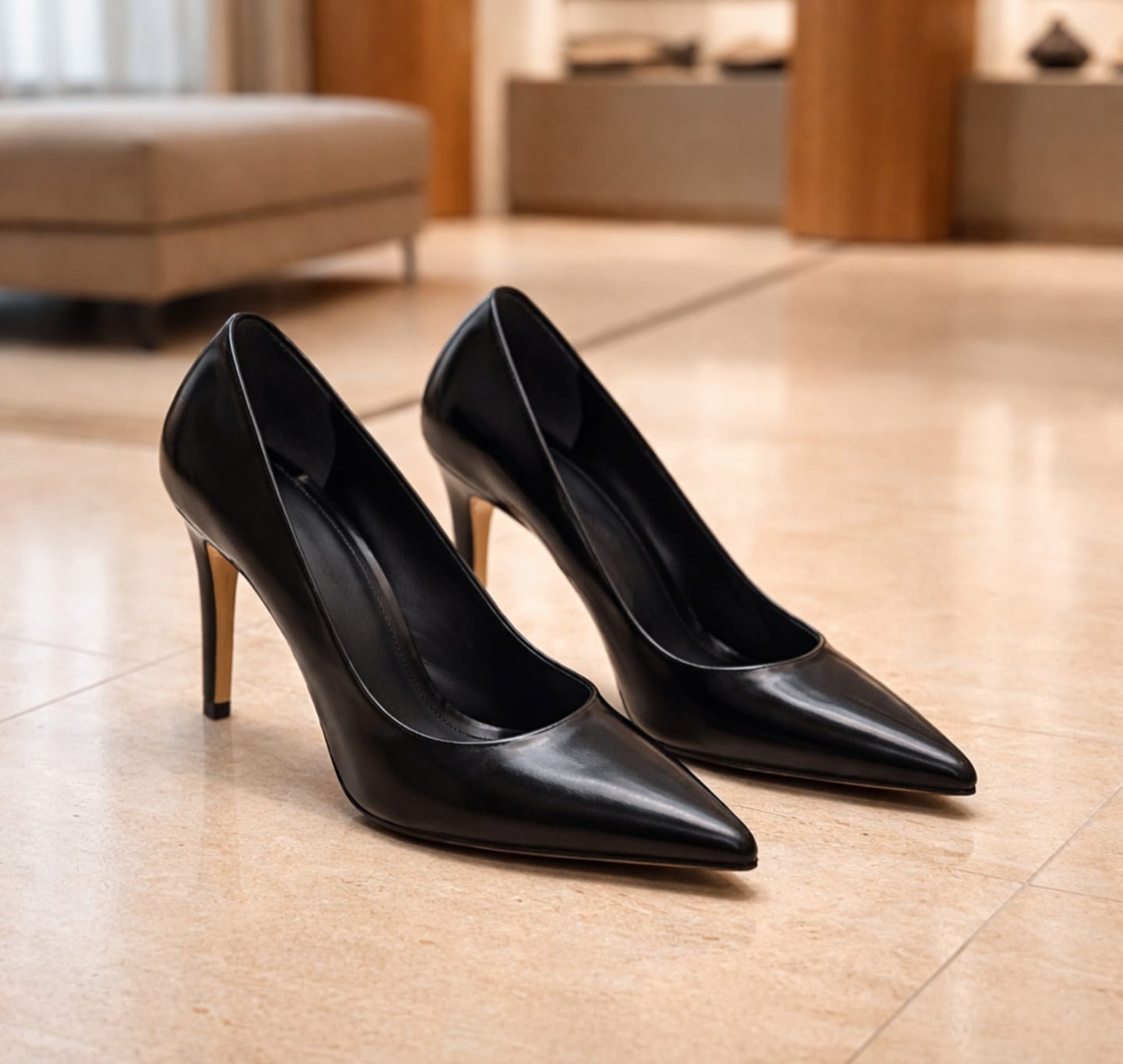 9cm Classic Black Stiletto