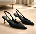 8cm Satin Slingback