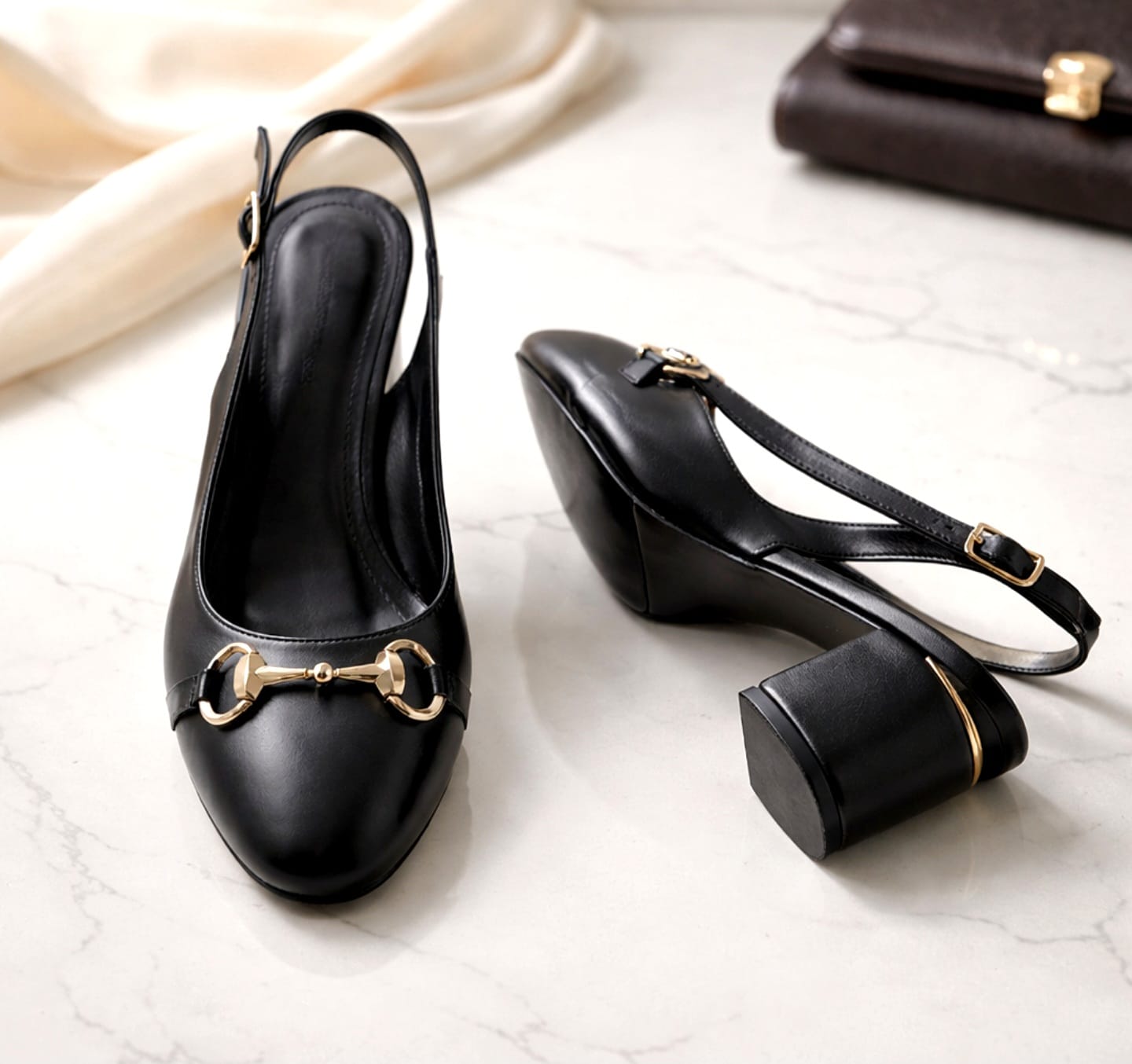 6cm Block Heel Slingback