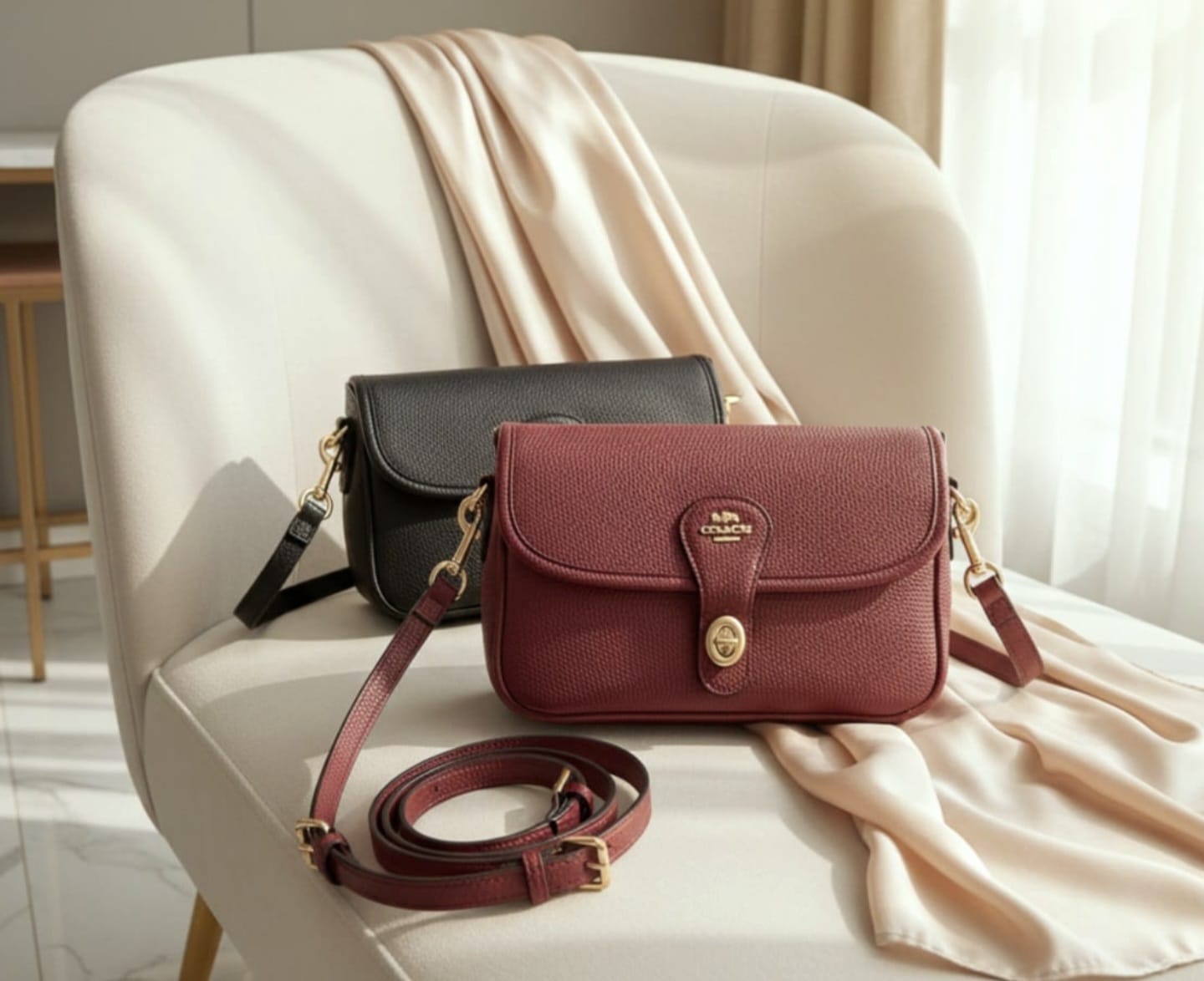 Small Red Designer Crossbody Bag