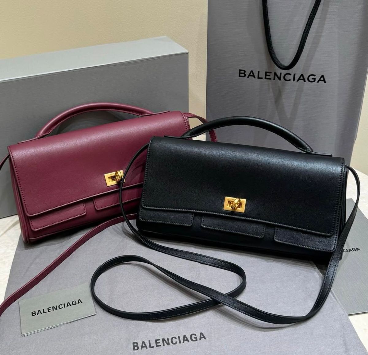 Small Black Designer Clutch Bag