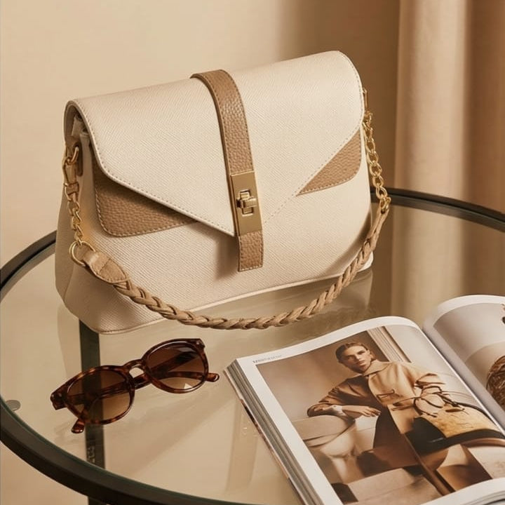 Small Beige Crossbody Bag