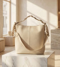 Large Beige Shoulder Bag