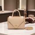 Premium Beige Structured Handbag