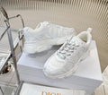 White Dior-Style Sneakers-Duo