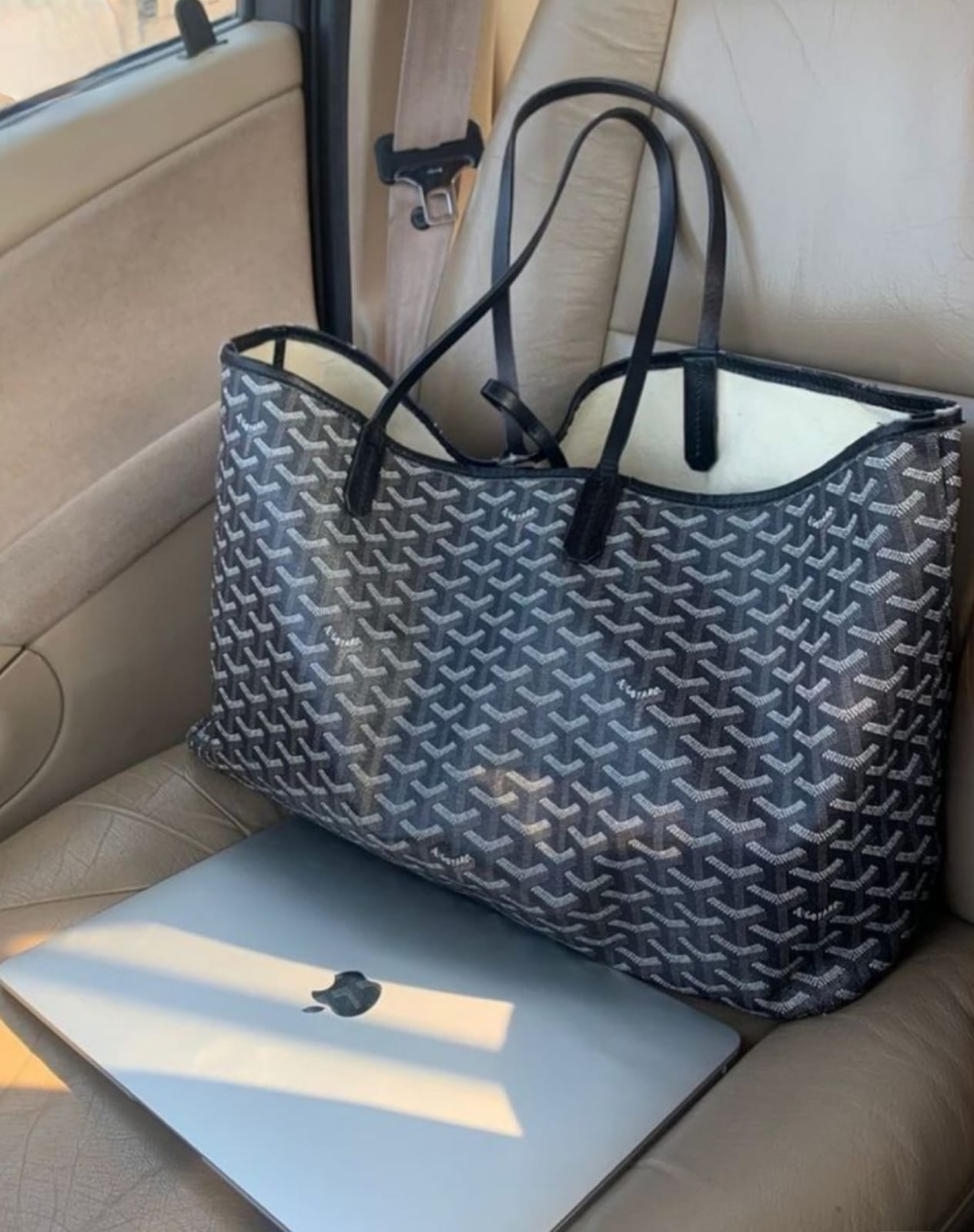 Oversized Black Designer Bag