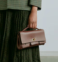 Small Brown Designer Clutch Bag