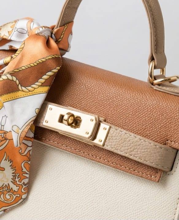 Mini White-Beige Crossbody Bag
