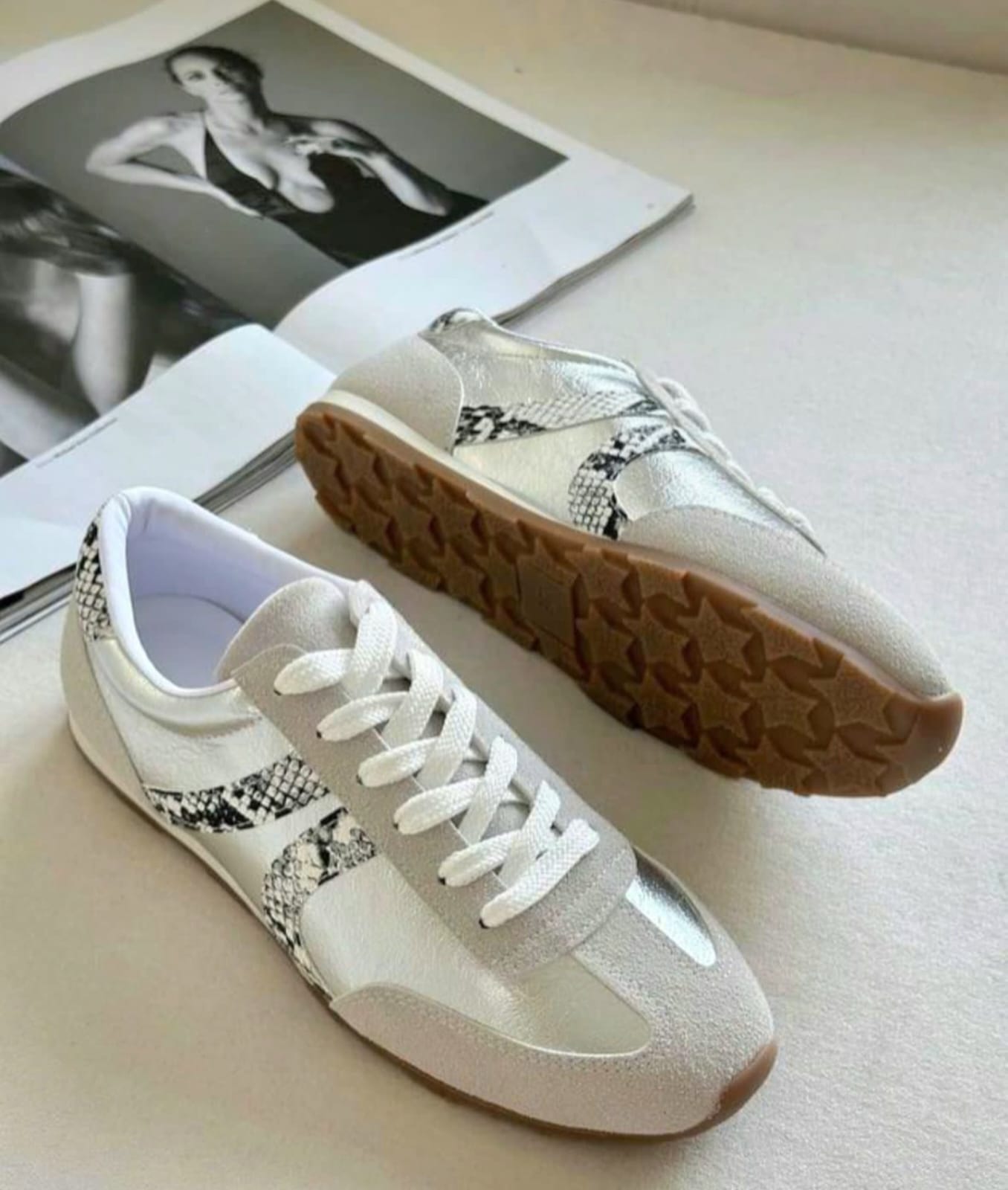 Silver Grey Sneakers