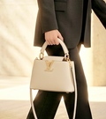 Medium size ecru designer bag 22cm/15cm
