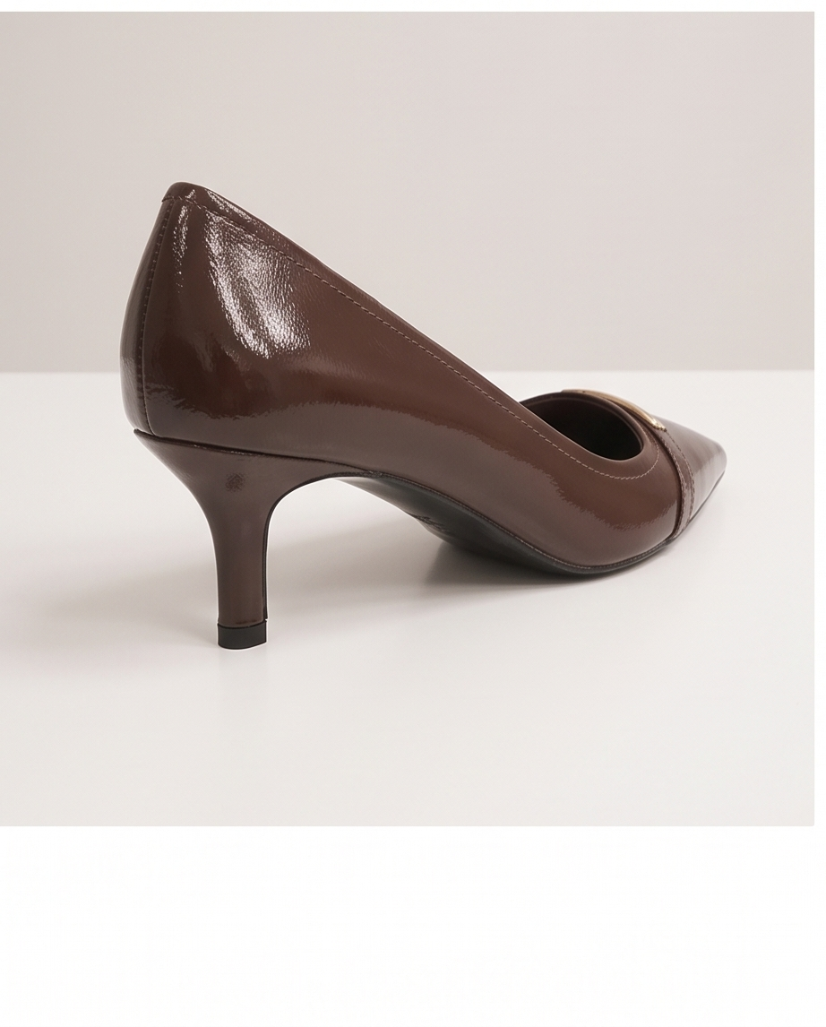 Monroe Lace 6cm heel classic pumps in black leather, featuring a sleek pointed toe and elegant design for formal wear.