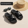 4cm height Orthopedic black slides