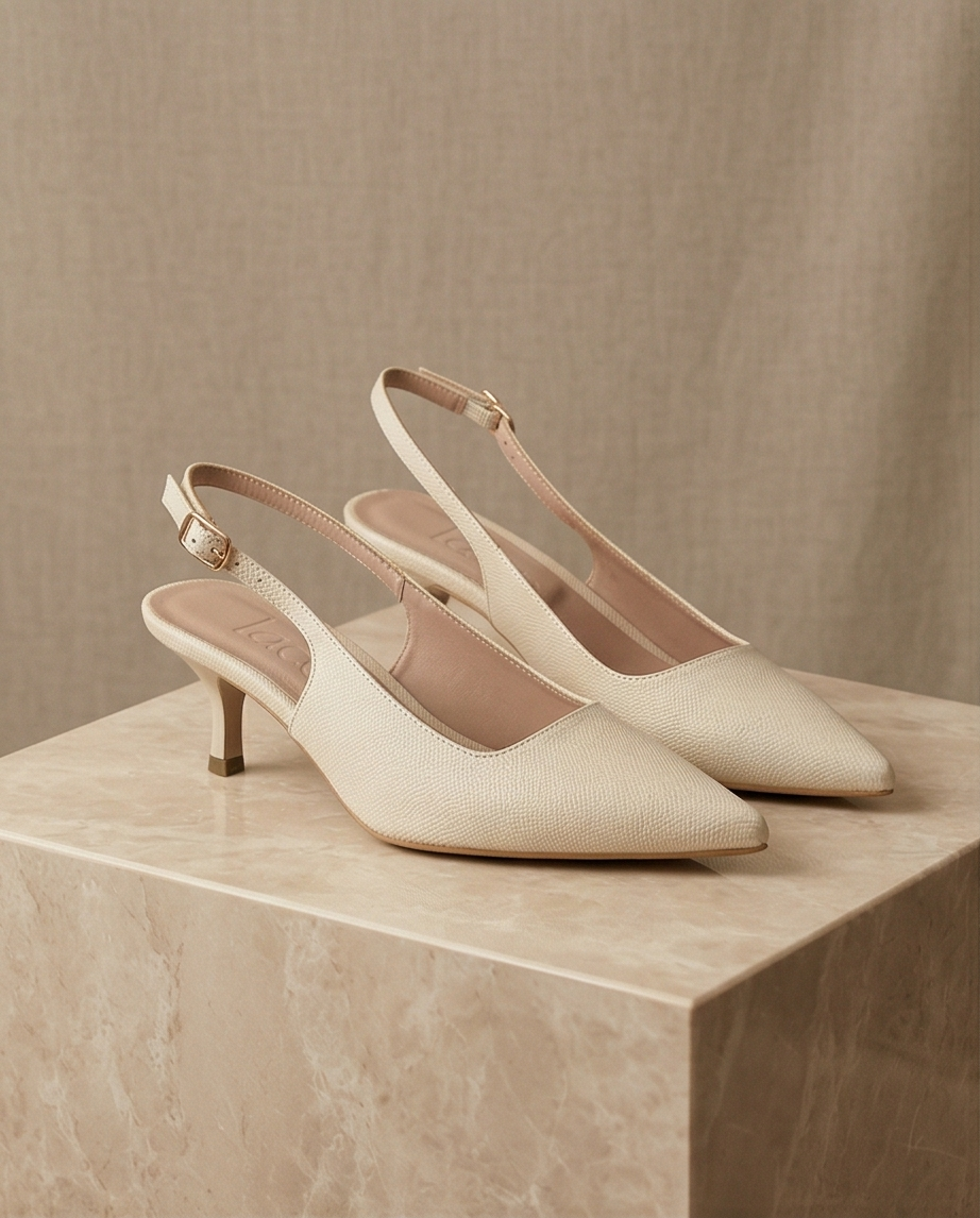 5cm heel slingback shoes