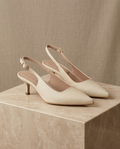 5cm heel slingback shoes