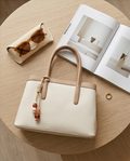 Medium size ecru handbag 28cm/16cm