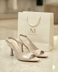 8cm heel nude sandals