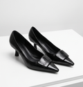 Monroe Lace 6cm heel classic pumps with smooth leather finish and elegant design, perfect for formal and everyday wear.