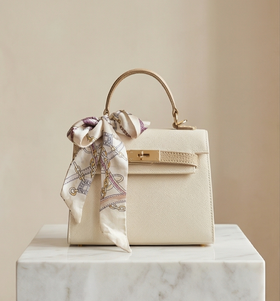 Small size ecru crossbag 20cm/16cm