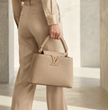 Medium size greige designer bag 22cm/15cm