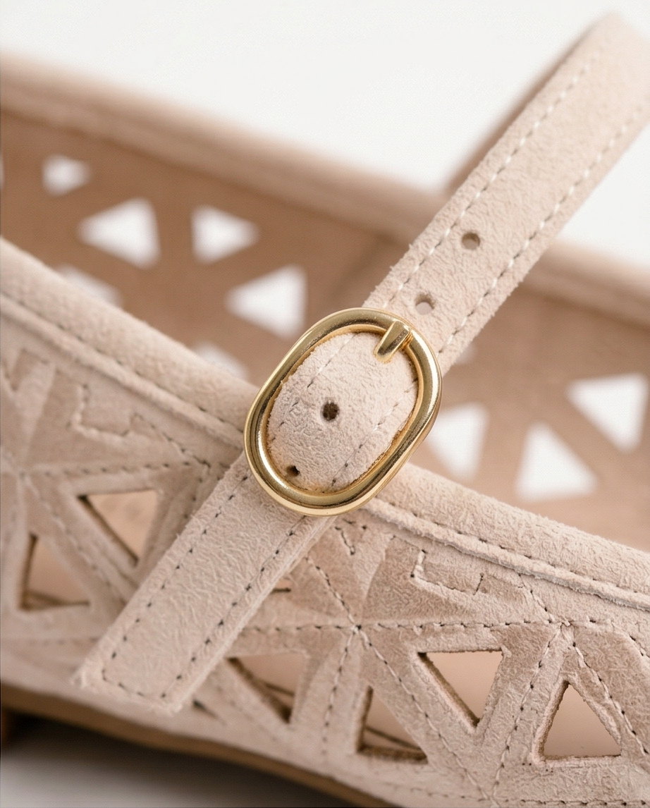 Beige ballerinas
