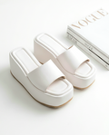 7.5cm height white wedge slides