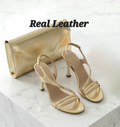 9cm heel gold sandals