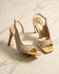 10cm champagne sandals