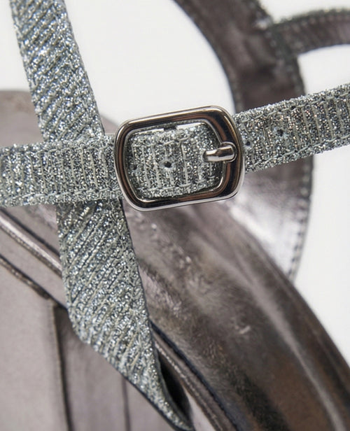 12.5cm platform anthracite sandals