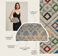 Woven Monroe Lace clutch bag with intricate pattern and zip closure, stylish accessory for evening or casual occasions.