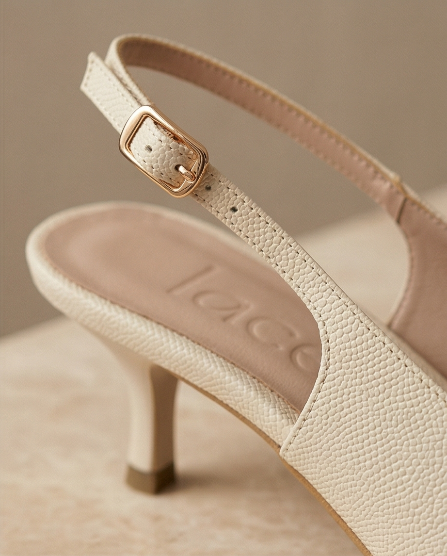 5cm heel slingback shoes