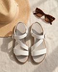 Flexible outsole flat sandals
