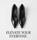 Black Monroe Lace 6cm heel pumps with sleek pointed toes and smooth leather finish, perfect for elegant footwear.