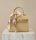 Small size beige crossbag 20cm/16cm