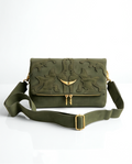 Medium Monroe Lace designer's bag featuring a stylish leather exterior and top handles for everyday use.