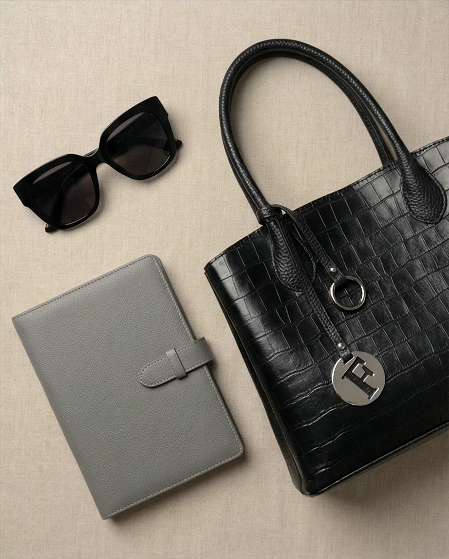 Large size black handbag 30cm/23cm