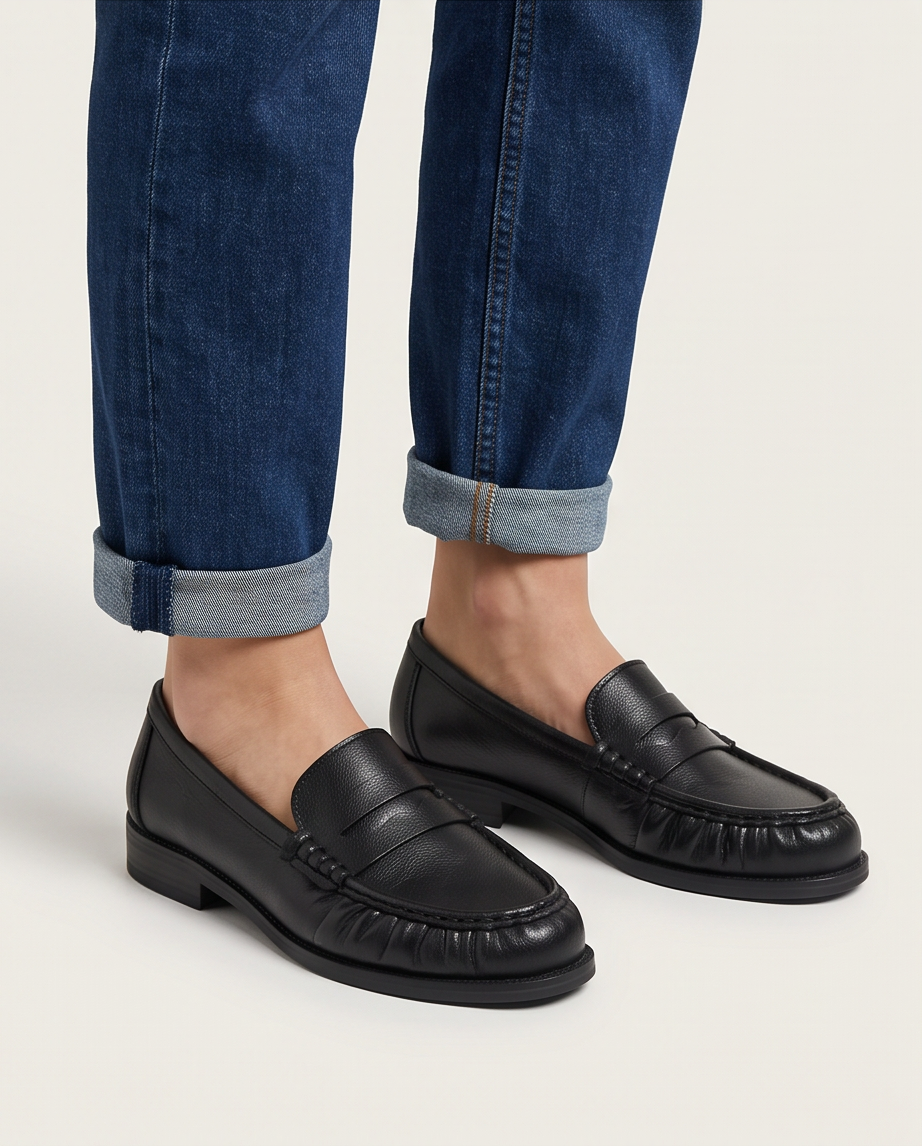 Padded Monroe Lace mocassins in neutral color with cushioned insoles and slip-on design, suitable for casual wear.