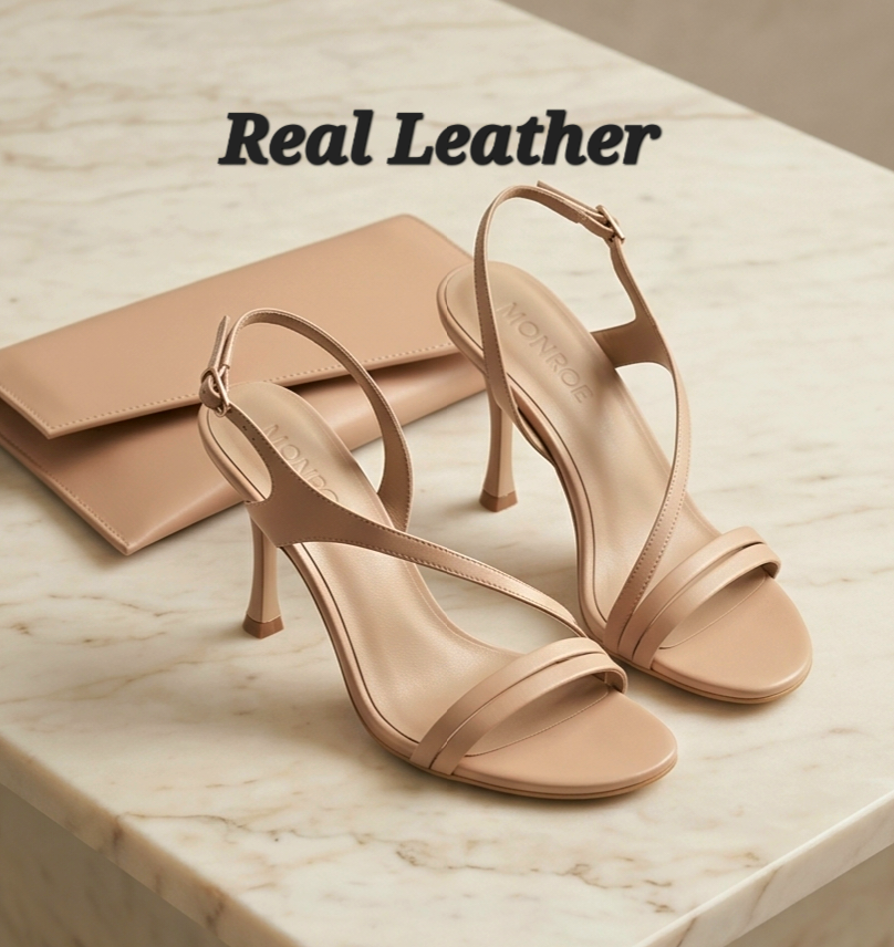 9cm heel nude sandals