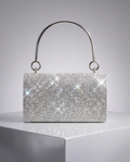 Silver strass evening bag