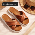 4cm height Orthopedic havane sandals